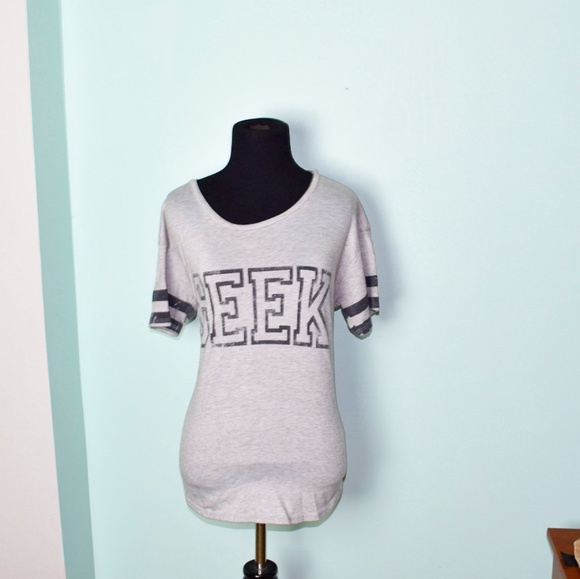 Tops - One Clothing Distressed Geek Shirt